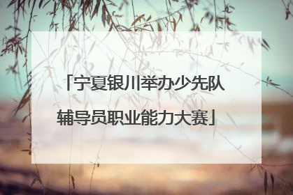 宁夏银川举办少先队辅导员职业能力大赛