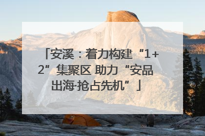 安溪：着力构建“1+2”集聚区 助力“安品出海·抢占先机”