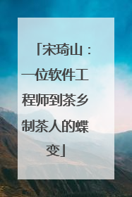 宋琦山：一位软件工程师到茶乡制茶人的蝶变