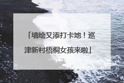 墙绘又添打卡地！巡津新村梧桐女孩来啦