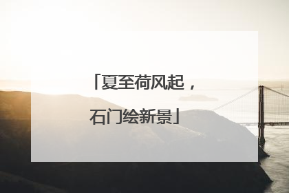 夏至荷风起，石门绘新景