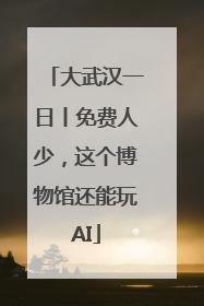 大武汉一日丨免费人少，这个博物馆还能玩AI