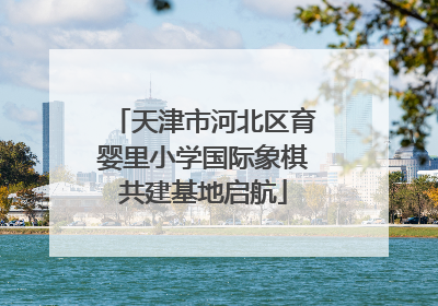 天津市河北区育婴里小学国际象棋共建基地启航