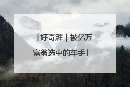 好奇湃｜被亿万富翁选中的车手