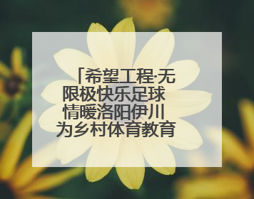 希望工程·无限极快乐足球 情暖洛阳伊川 为乡村体育教育注入活力