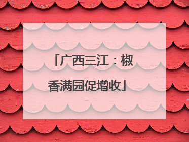 广西三江：椒香满园促增收