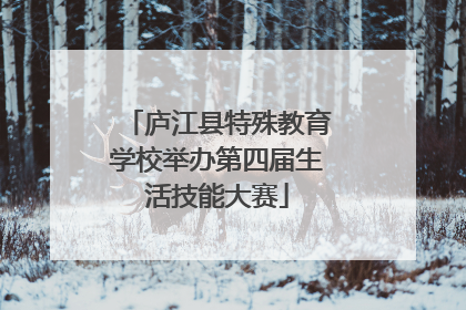 庐江县特殊教育学校举办第四届生活技能大赛