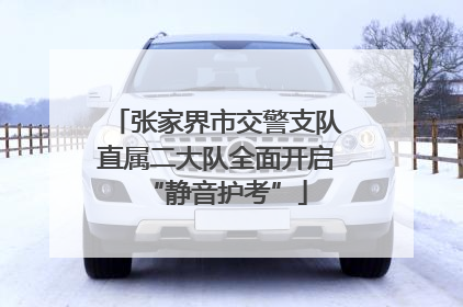 张家界市交警支队直属二大队全面开启“静音护考”
