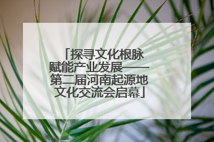 探寻文化根脉 赋能产业发展——第二届河南起源地文化交流会启幕