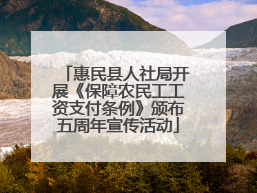 惠民县人社局开展《保障农民工工资支付条例》颁布五周年宣传活动