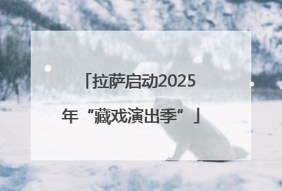 拉萨启动2025年“藏戏演出季”