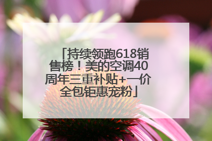 持续领跑618销售榜！美的空调40周年三重补贴+一价全包钜惠宠粉