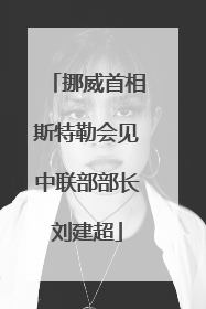 挪威首相斯特勒会见中联部部长刘建超