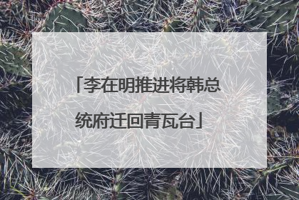 李在明推进将韩总统府迁回青瓦台