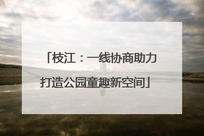 枝江：一线协商助力打造公园童趣新空间