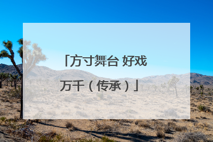 方寸舞台 好戏万千（传承）