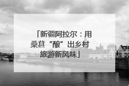 新疆阿拉尔：用桑葚“酿”出乡村旅游新风味