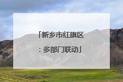新乡市红旗区：多部门联动