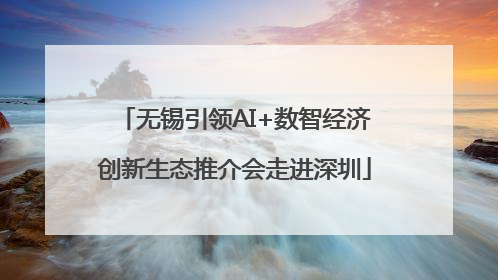 无锡引领AI+数智经济创新生态推介会走进深圳