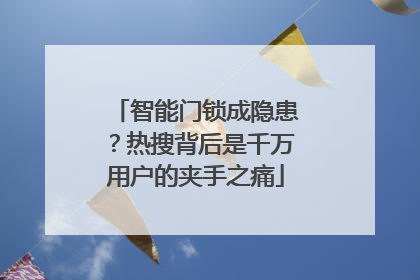 智能门锁成隐患？热搜背后是千万用户的夹手之痛
