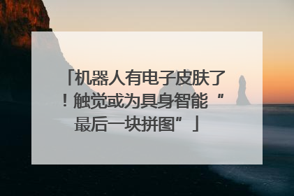 机器人有电子皮肤了！触觉或为具身智能“最后一块拼图”