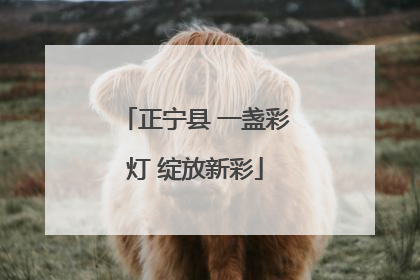 正宁县 一盏彩灯 绽放新彩