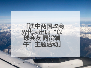 澳中两国政商界代表出席“以球会友·同贺端午”主题活动