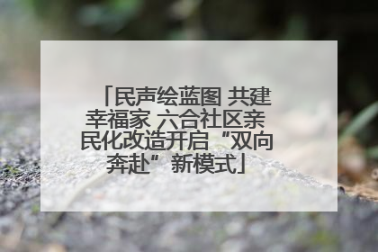 民声绘蓝图 共建幸福家 六合社区亲民化改造开启“双向奔赴”新模式