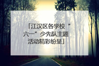 江汉区各学校“六一”少先队主题活动精彩纷呈