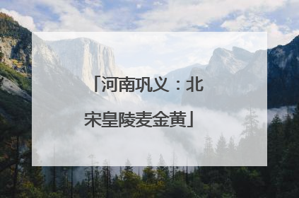 河南巩义：北宋皇陵麦金黄
