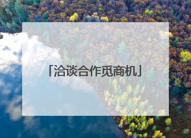 洽谈合作觅商机