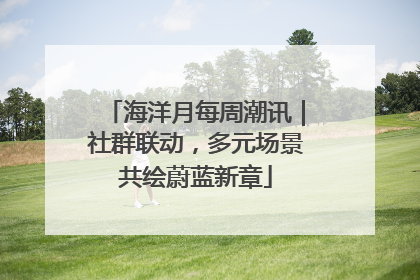 海洋月每周潮讯｜社群联动，多元场景共绘蔚蓝新章