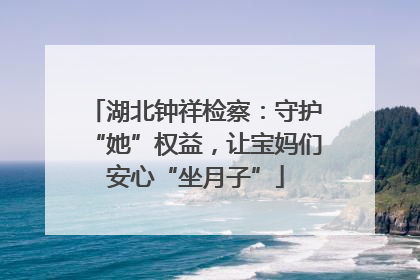 湖北钟祥检察：守护“她”权益，让宝妈们安心“坐月子”