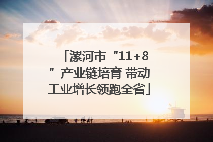 漯河市“11+8”产业链培育 带动工业增长领跑全省