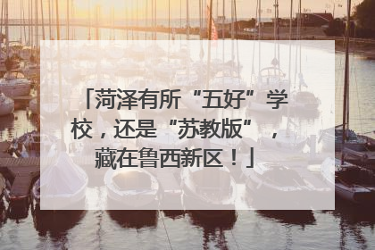 菏泽有所“五好”学校，还是“苏教版”，藏在鲁西新区！