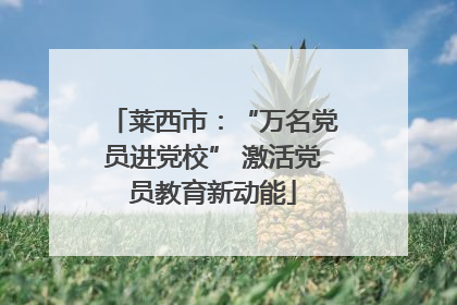莱西市：“万名党员进党校” 激活党员教育新动能