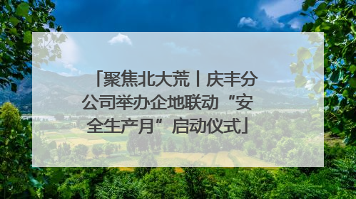 聚焦北大荒丨庆丰分公司举办企地联动“安全生产月”启动仪式