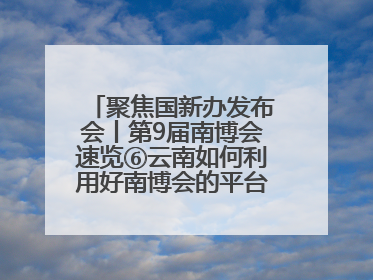 聚焦国新办发布会丨第9届南博会速览⑥云南如何利用好南博会的平台带动作用，深化与南亚国家的交流与合作？