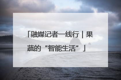 融媒记者一线行｜果蔬的“智能生活”