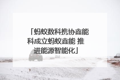 蚂蚁数科携协鑫能科成立蚂蚁鑫能 推进能源智能化