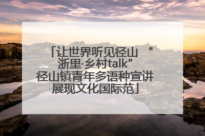 让世界听见径山 “浙里·乡村talk”径山镇青年多语种宣讲展现文化国际范