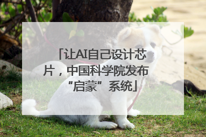 让AI自己设计芯片，中国科学院发布“启蒙”系统