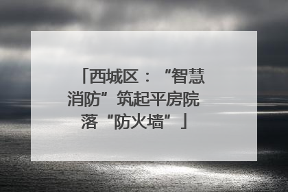 西城区：“智慧消防”筑起平房院落“防火墙”