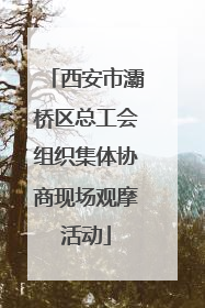 西安市灞桥区总工会组织集体协商现场观摩活动