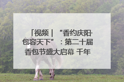 视频｜“香约庆阳·包容天下”：第二十届香包节盛大启幕 千年非遗香飘世界