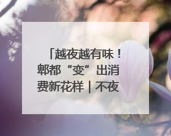 越夜越有味！郫都“变”出消费新花样｜不夜川渝·夜经济调研行