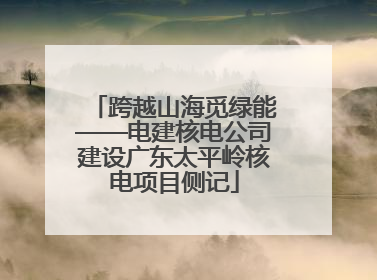 跨越山海觅绿能——电建核电公司建设广东太平岭核电项目侧记
