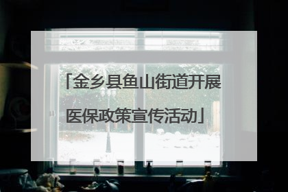 金乡县鱼山街道开展医保政策宣传活动