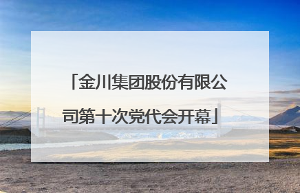 金川集团股份有限公司第十次党代会开幕