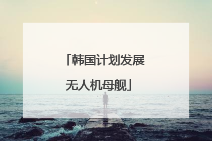 韩国计划发展无人机母舰